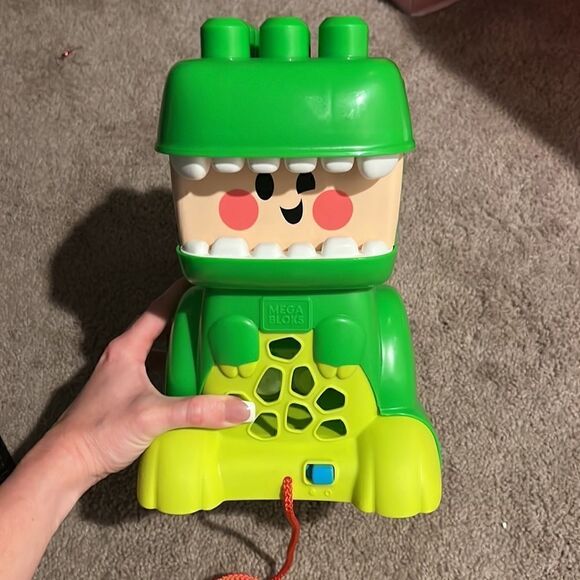 MEGA BLOKS Jammy Stackers T-Rex Toy Block Building Set Toddlers 1-3 NWOT - Picture 6 of 14